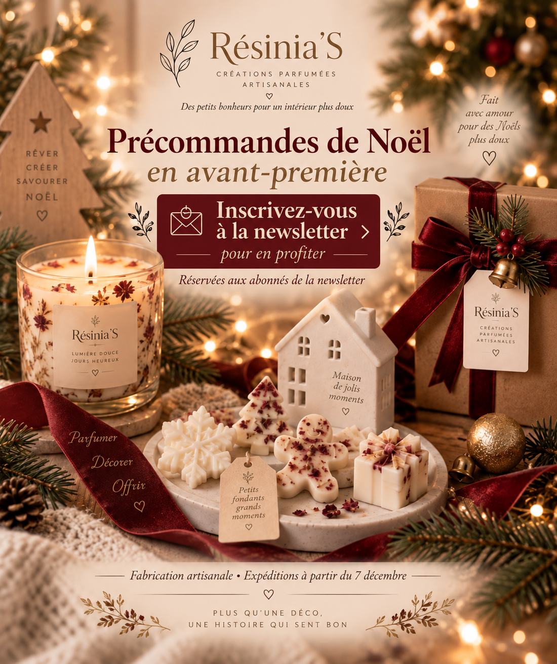 Précommandes de Noël ouvertes en avant-première aux abonnés de la newsletter