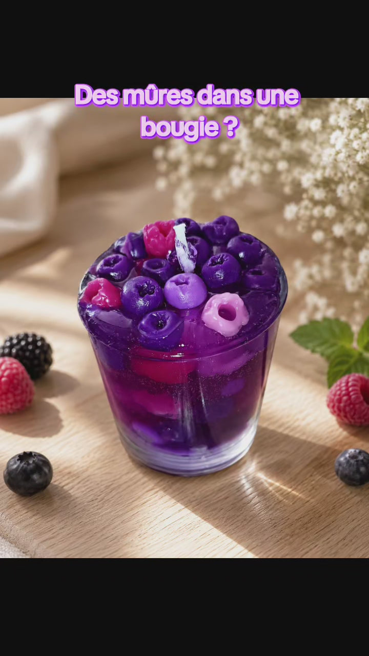 Bougie parfumée Fruits rouges en cire gel