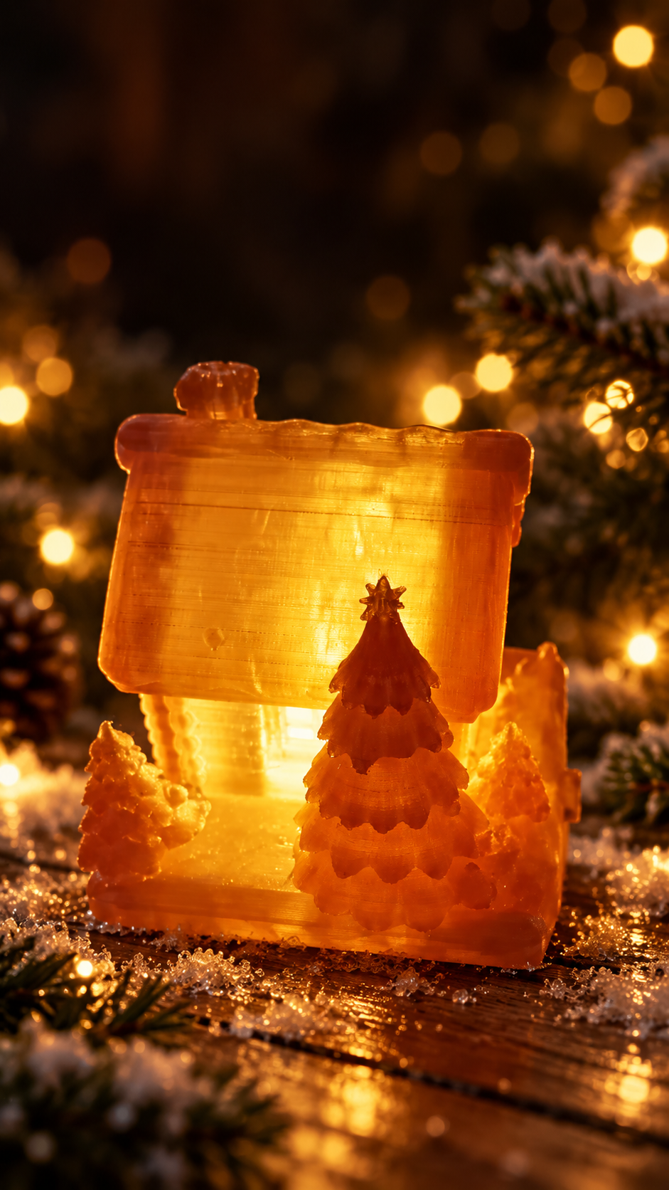 Petite maison de Noël lumineuse - édition limitée