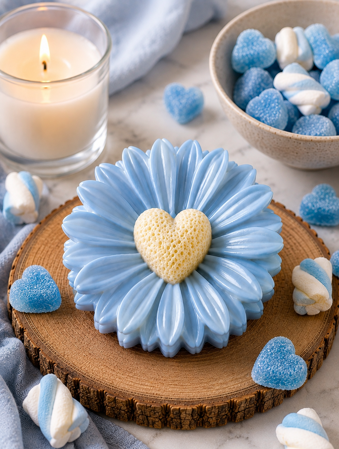 Fondant parfumé Marguerite Cœur