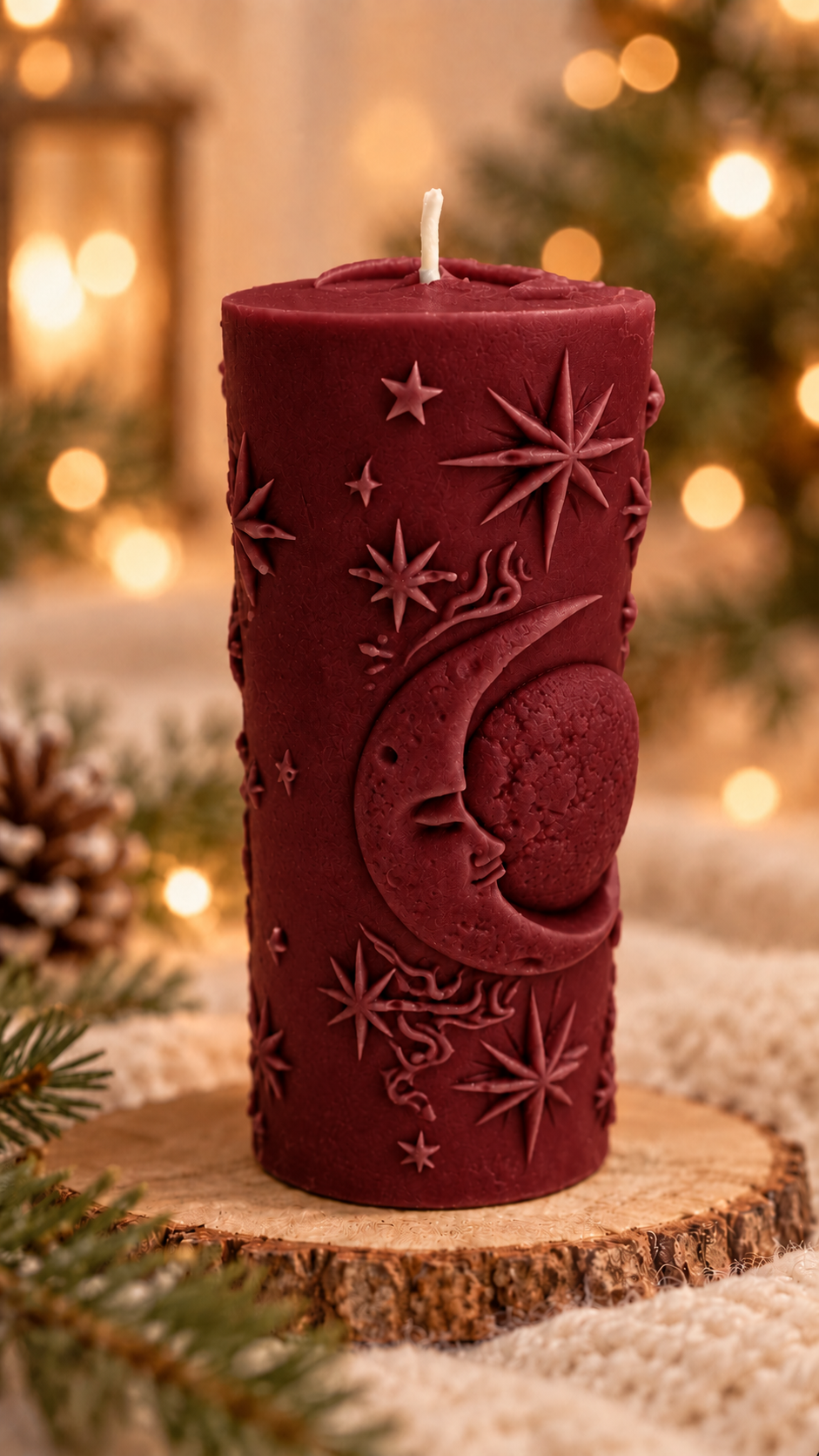 Bougie Lune de Noël – 145 g