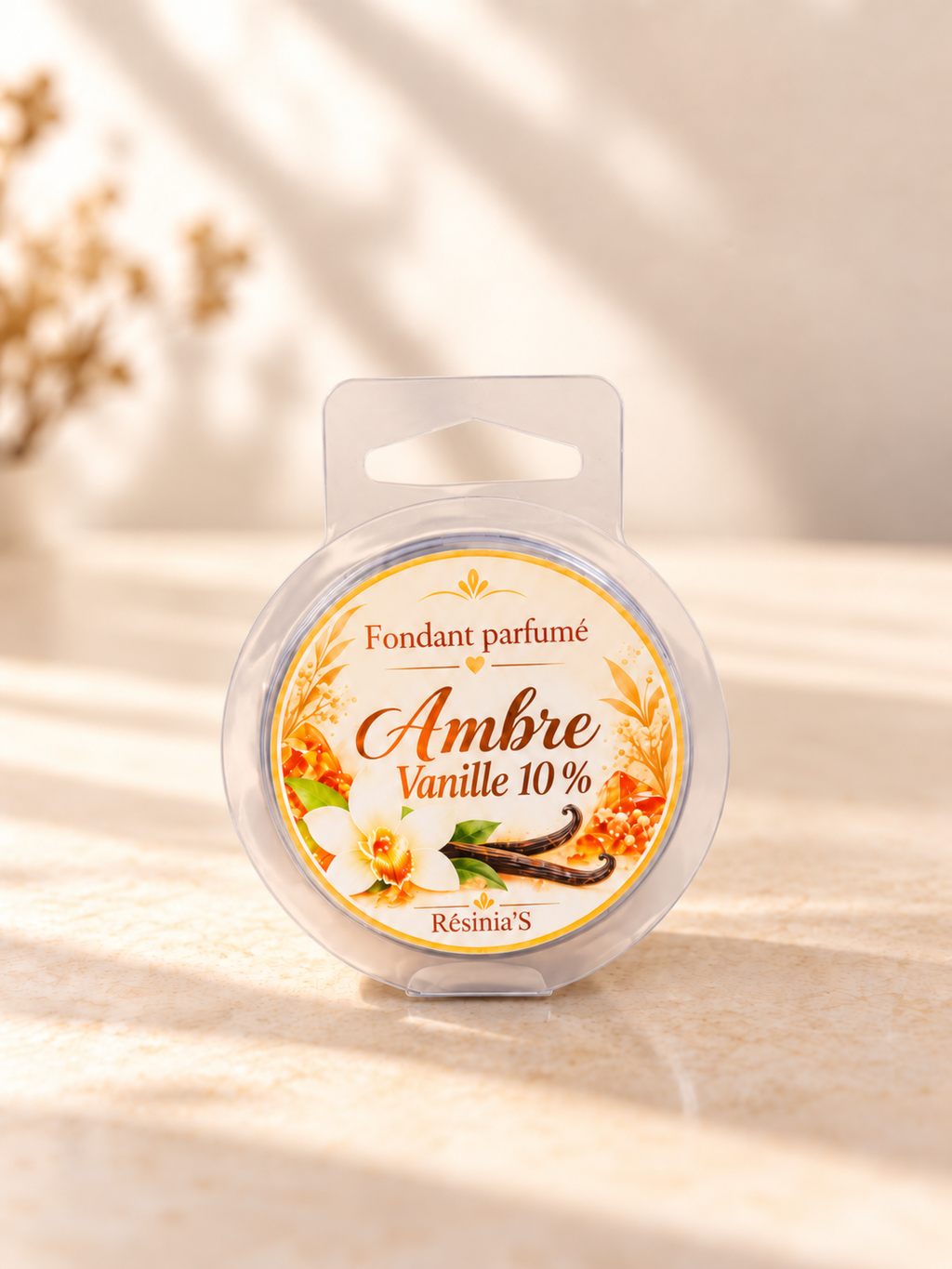 Fondant parfumé 34 g – Monoï Vanille ou Ambre Vanille