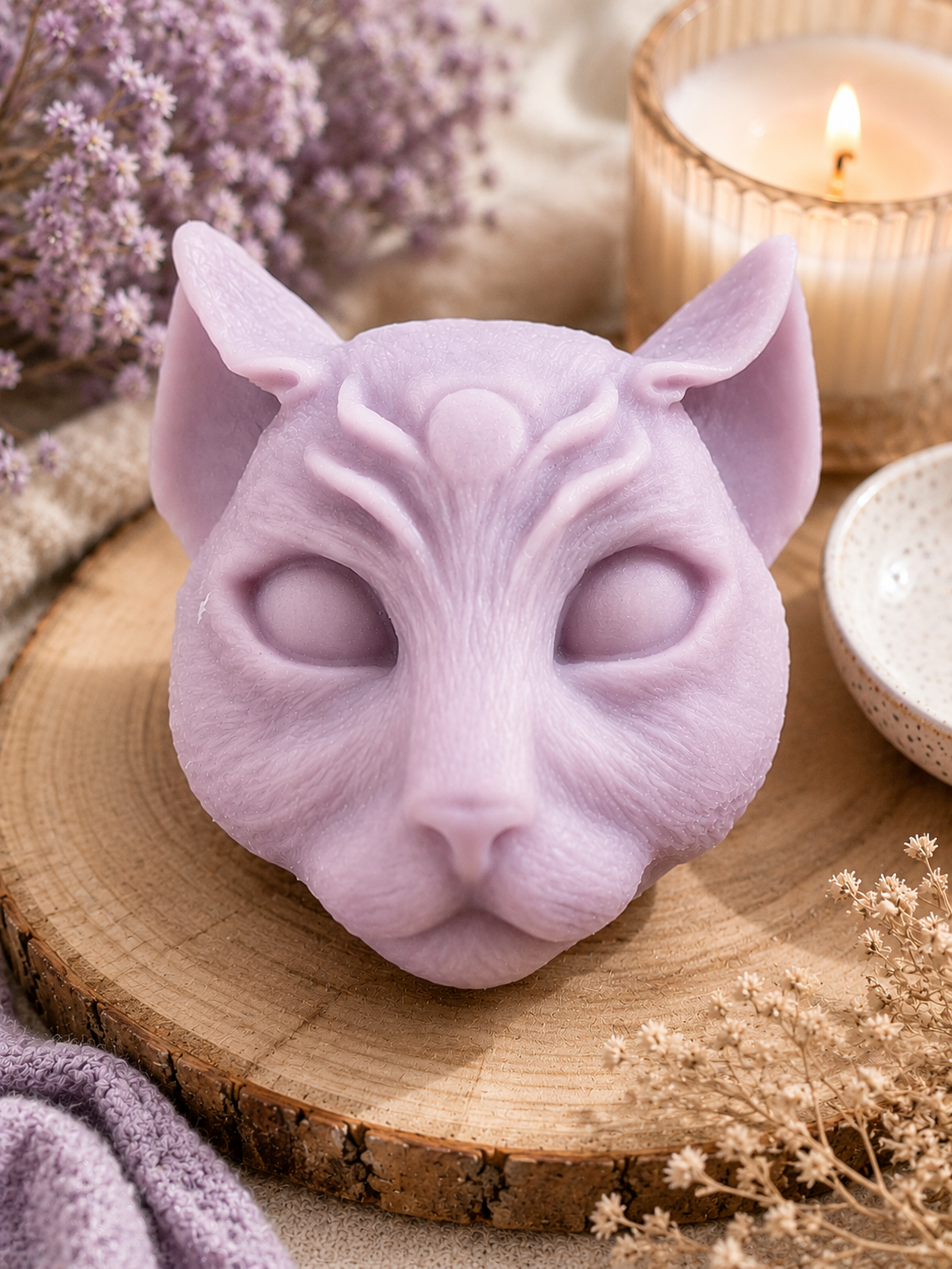 Fondant parfumé Tête de chat – 35 g