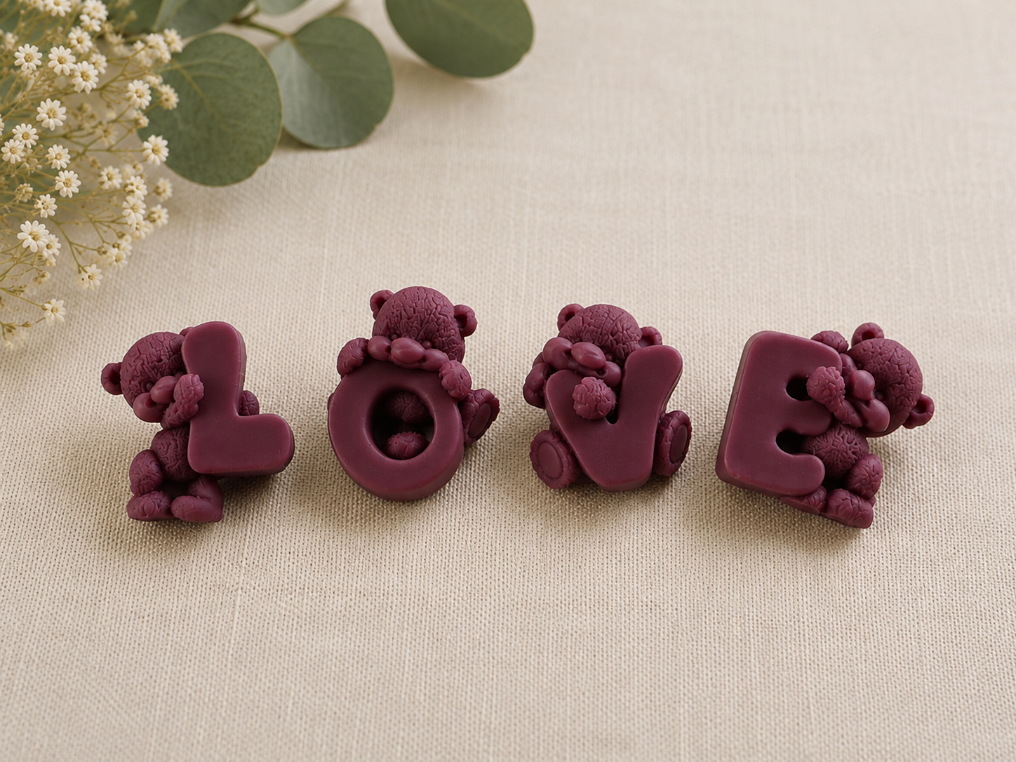 LOVE en fondants parfumés
