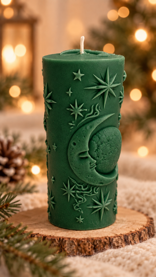 Bougie Lune de Noël – 145 g