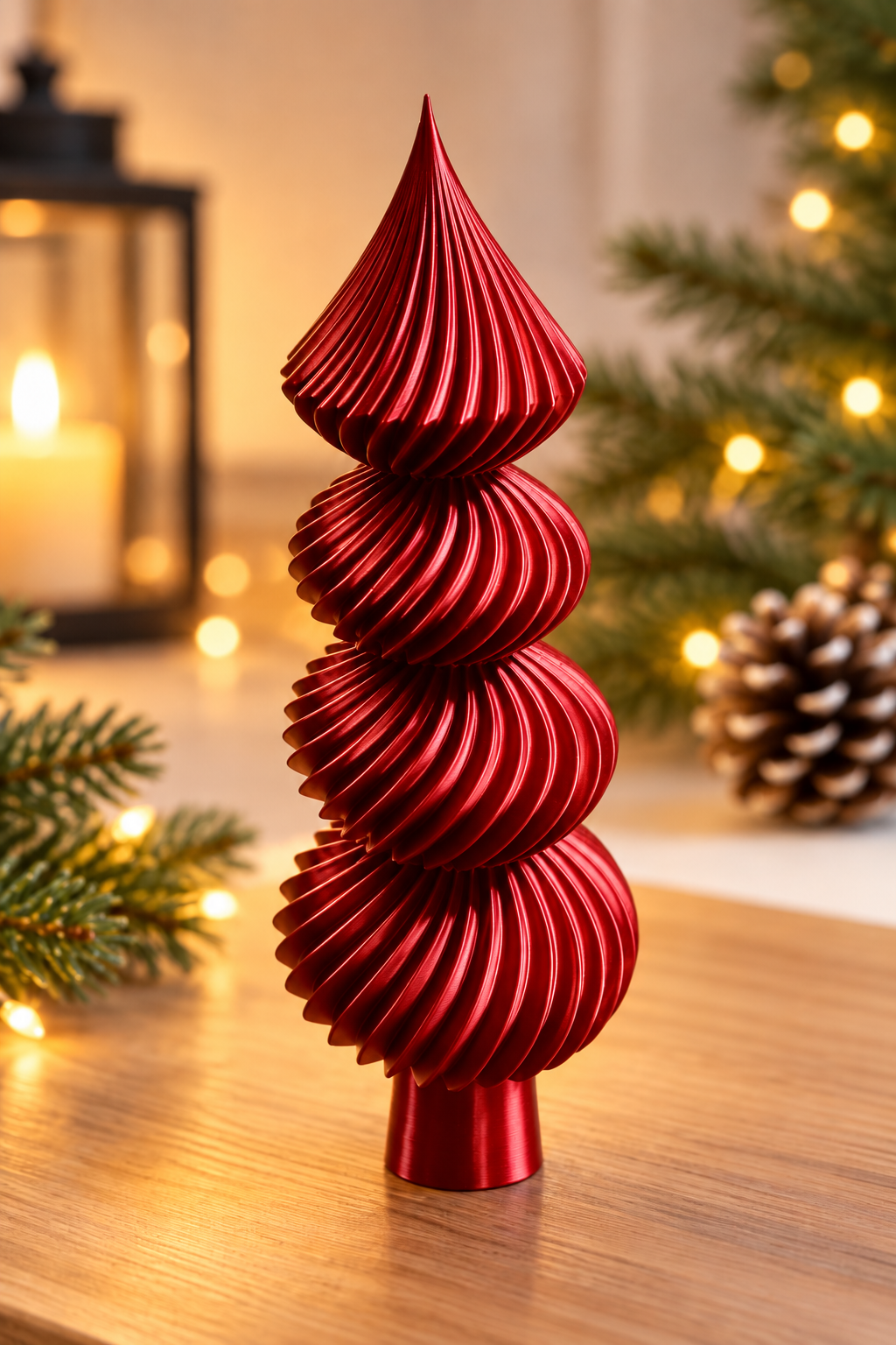 Flèche de sapin torsadée – Haut de sapin imprimé en 3D