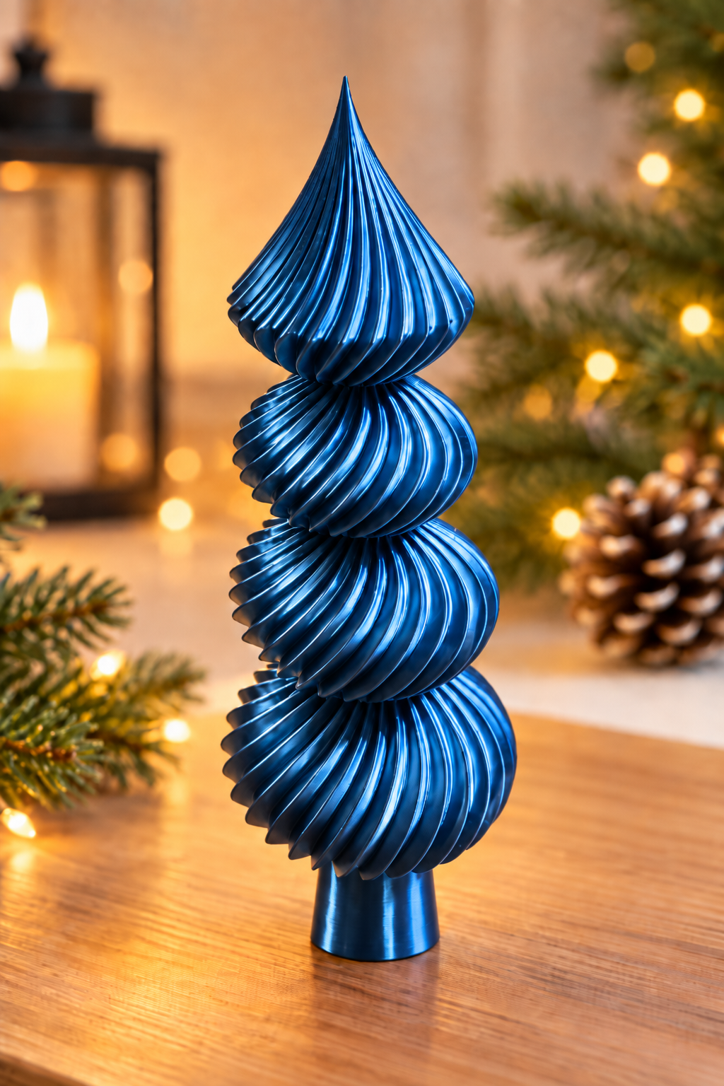 Flèche de sapin torsadée – Haut de sapin imprimé en 3D