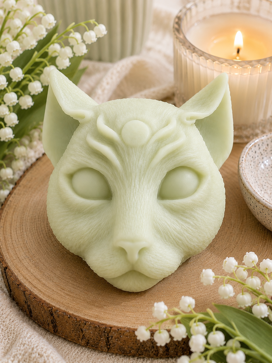 Fondant parfumé Tête de chat – 35 g